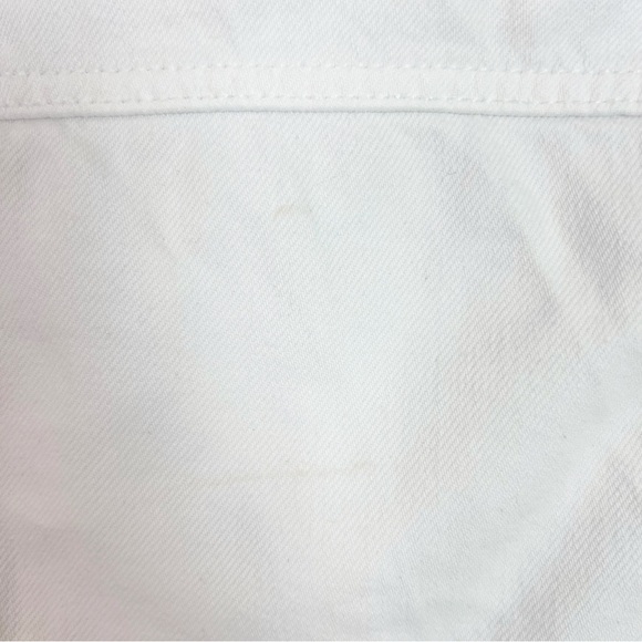 HIDDEN LOS ANGELES WHITE DENIM FRAY HEM JACKET SZ MEDIUM - Picture 8 of 9